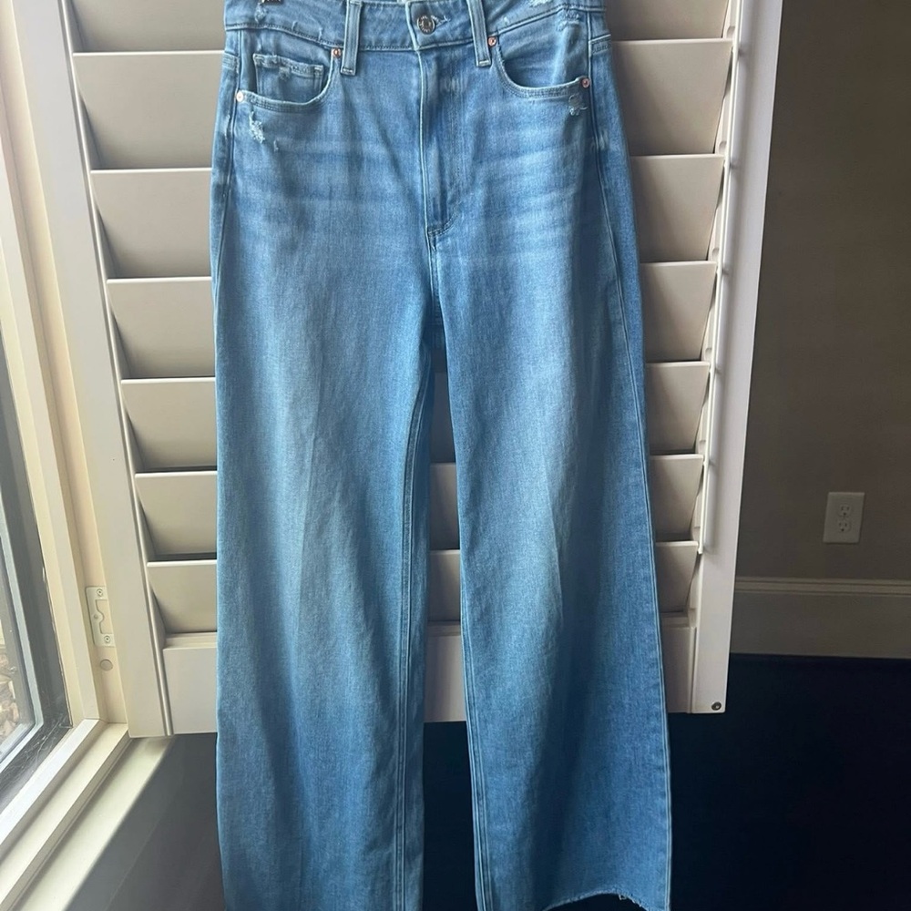 PAIGE Anessa High Rise Wide Leg Denim 27